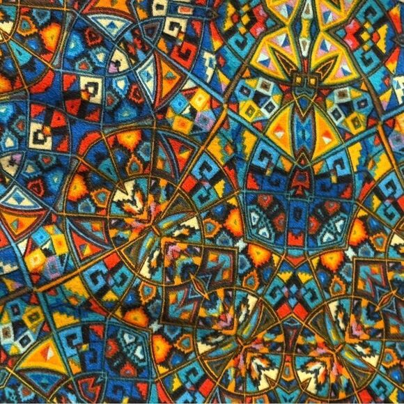 Lularoe Kaleidoscope Print Leggings - Picture 2 of 3